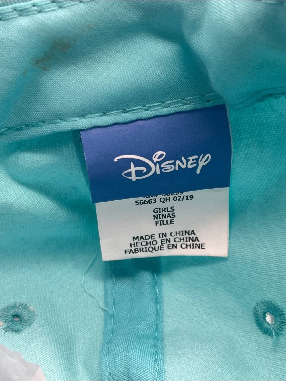 2X Disney Girls' Frozen Baseball Cap Princess Elsa and Anna Curved